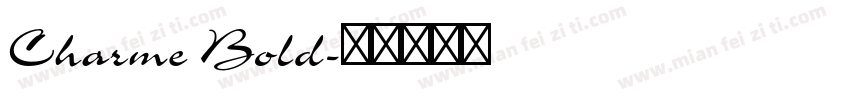 Charme Bold字体转换